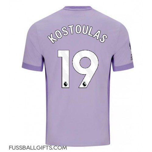 Brighton Charalampos Kostoulas #19 Fußballbekleidung Auswärtstrikot 2025-26 Kurzarm